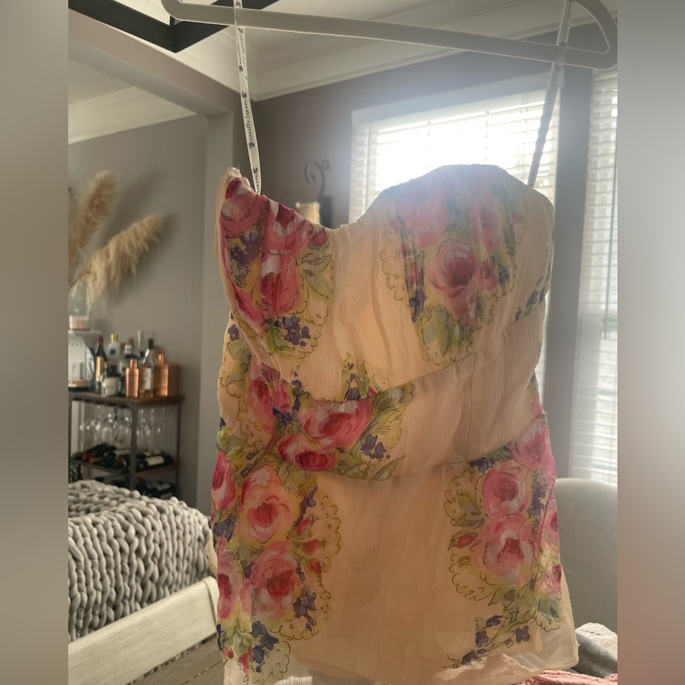 Nanette Lepore size 8 floral corseted top size 8